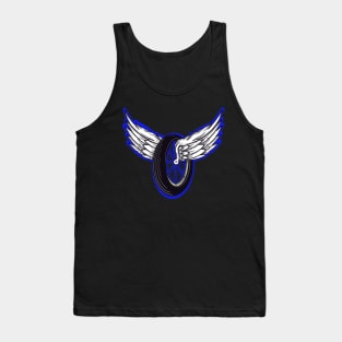 Winged  motorcycle wheel Tank Top